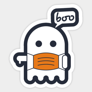 Boo Ghost Halloween Sticker